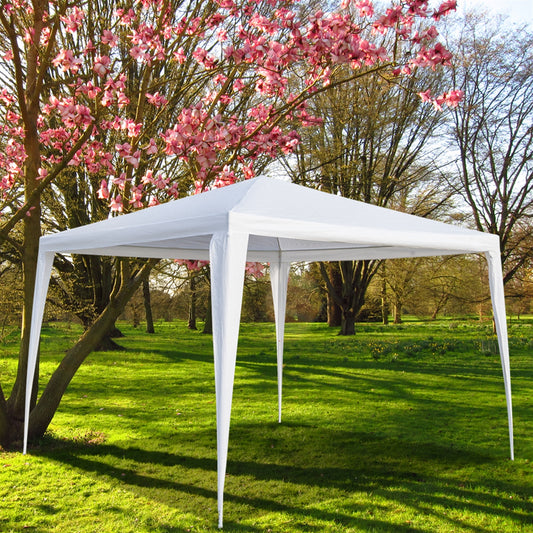 3 x 3m Waterproof Tent with Spiral Tubes White