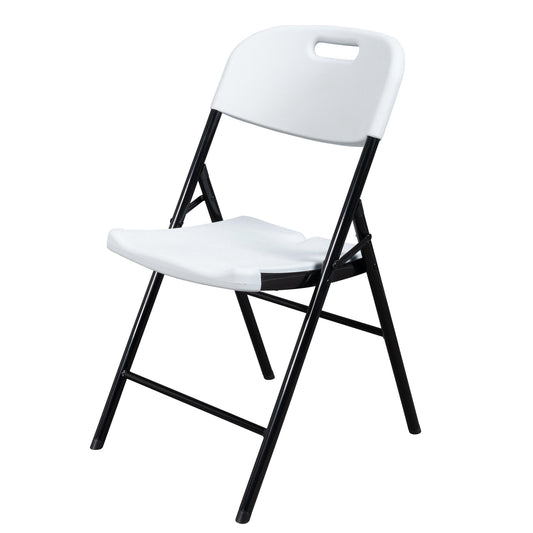 4pcs 47*54*84cm  Garden Plastic Folding Chair White