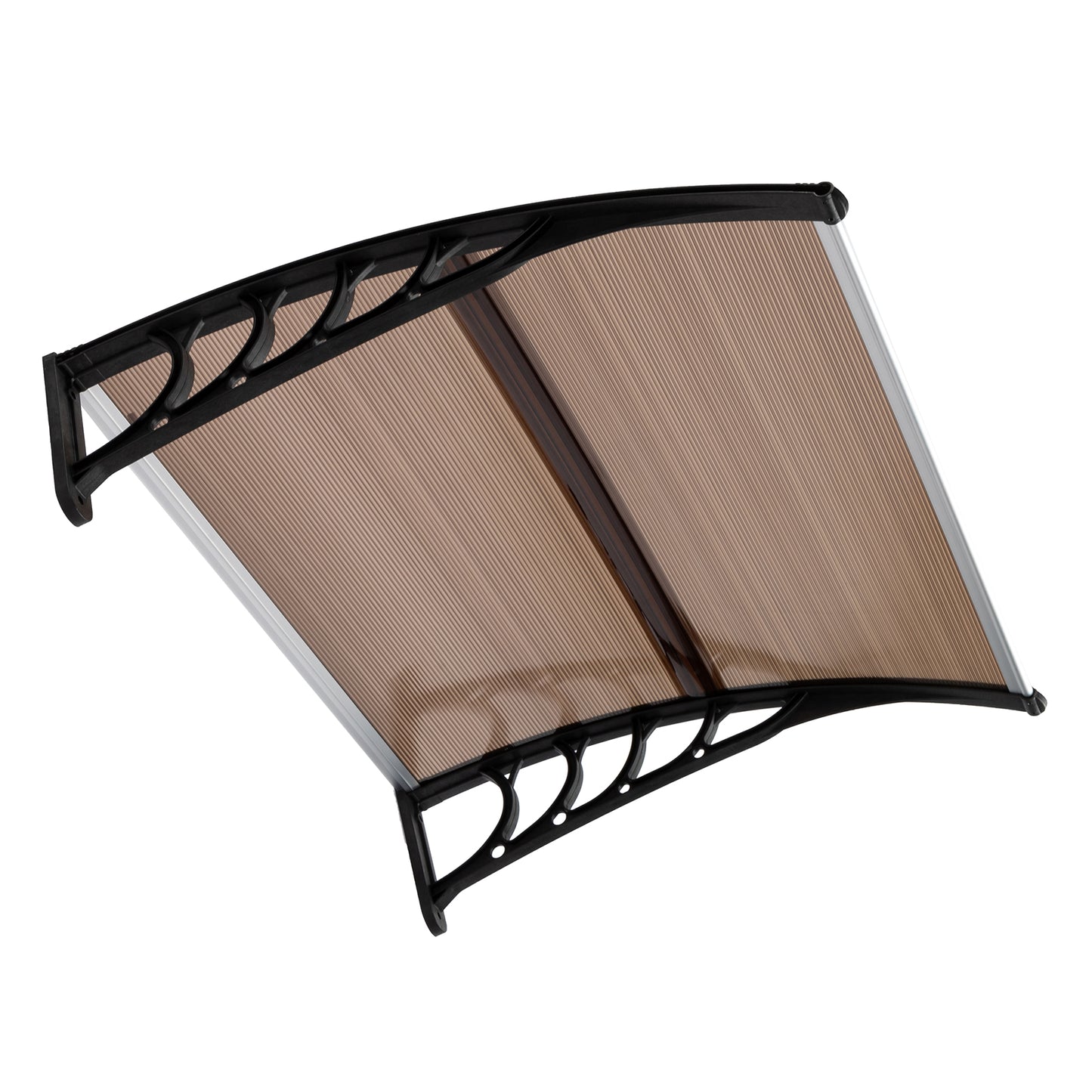 HT-100 x 96cm Household Application Door & Window Rain Cover Eaves Brown Board & Black Holder