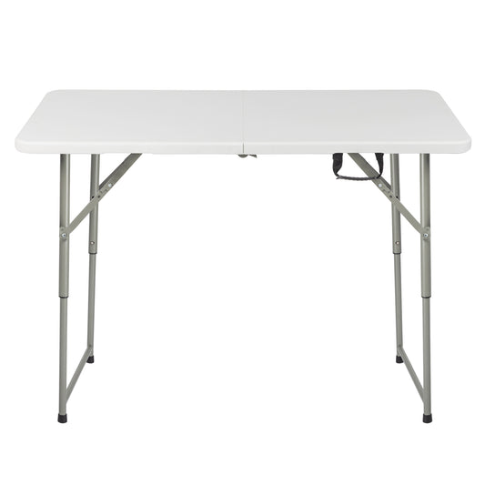 4ft Foldable Lift Patio Plastic Table White