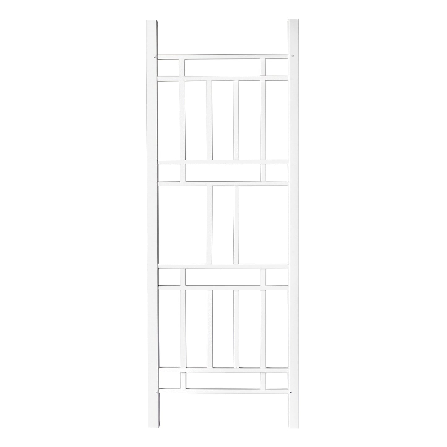 Garden Trellis 28"W x 75"H for Climbing Plants, Vinyl Trellis Indoor Outdoor Plant Support for Vines, Flowers, Vegetables, White