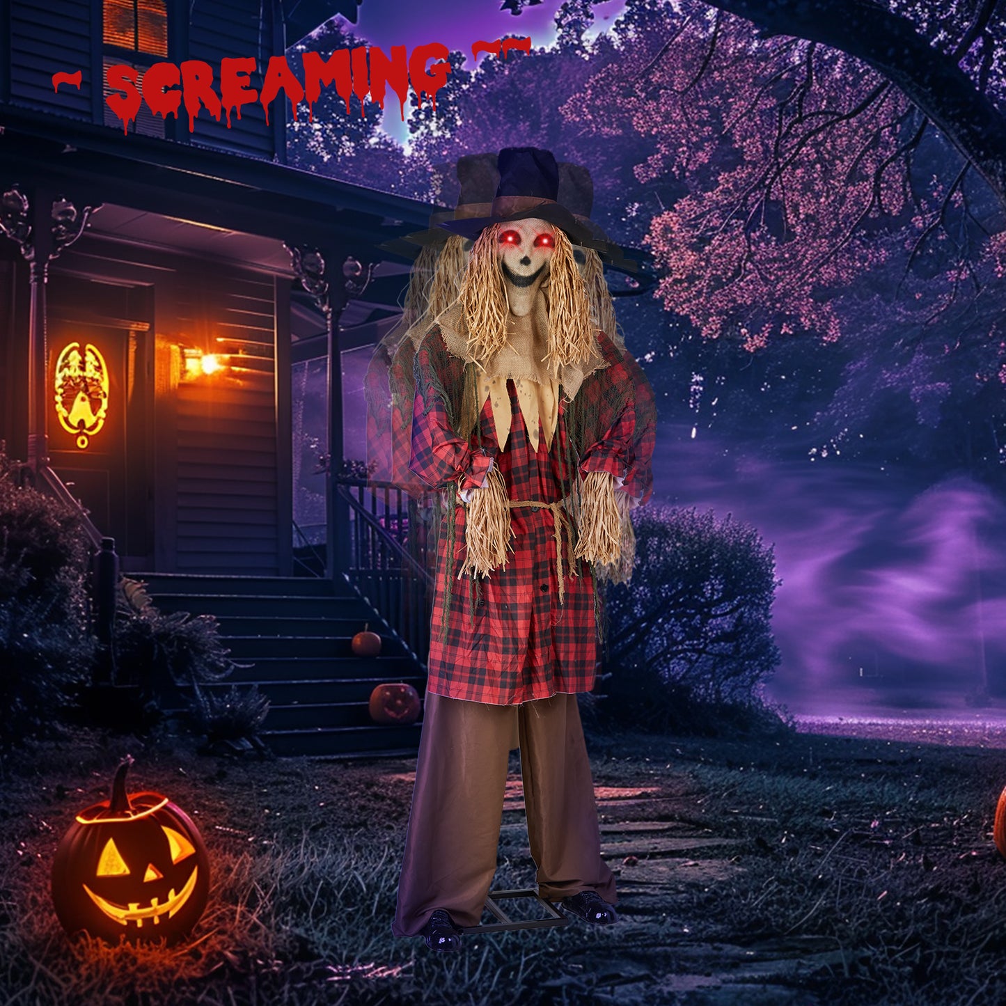 8.2ft Scarecrow Outdoor Halloween Decorations