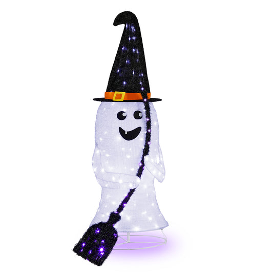 4ft  Ghost 100LED Lighted Outdoor Halloween Decorations