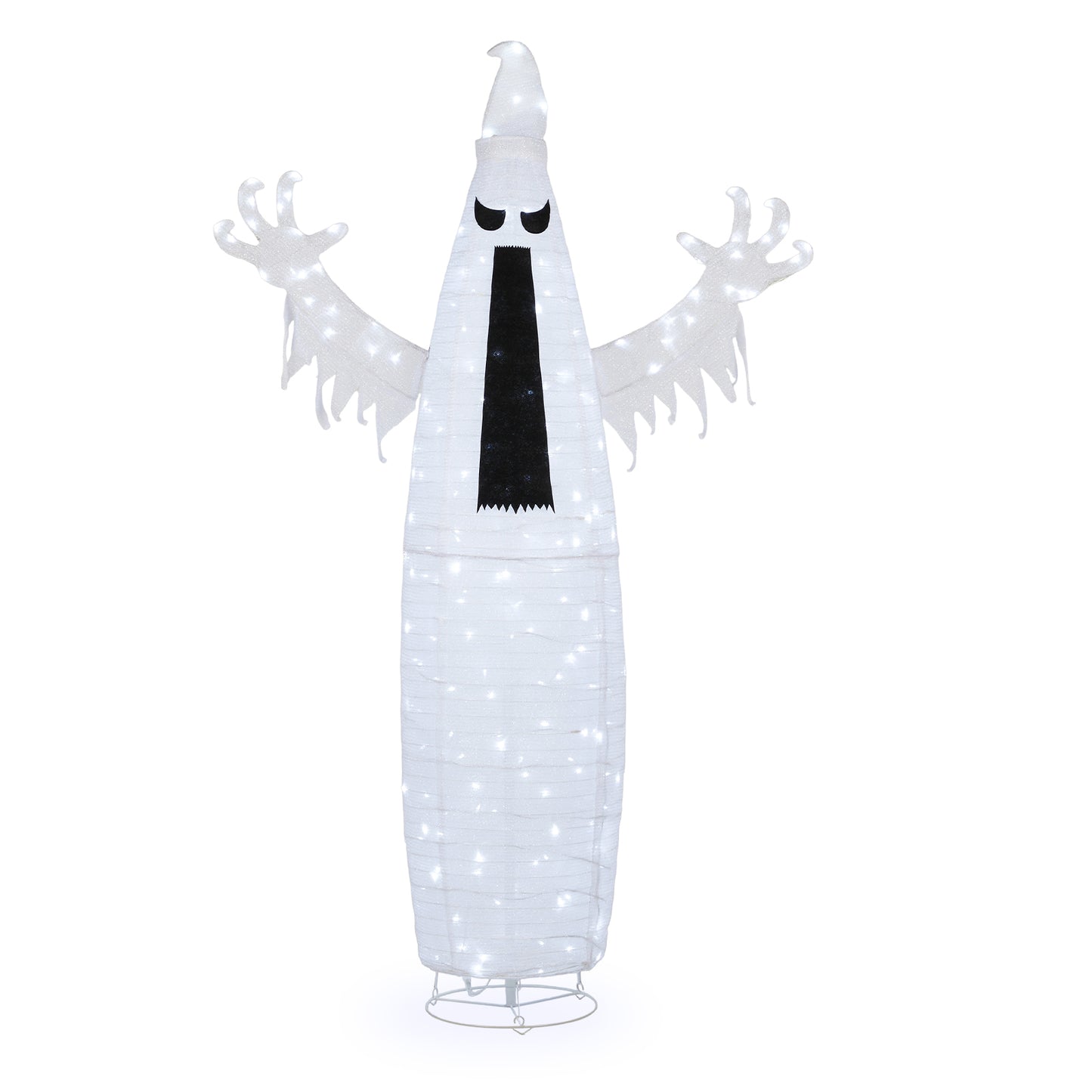 5.9ft Pop-up Ghost 160LED Lighted Outdoor Halloween Decorations