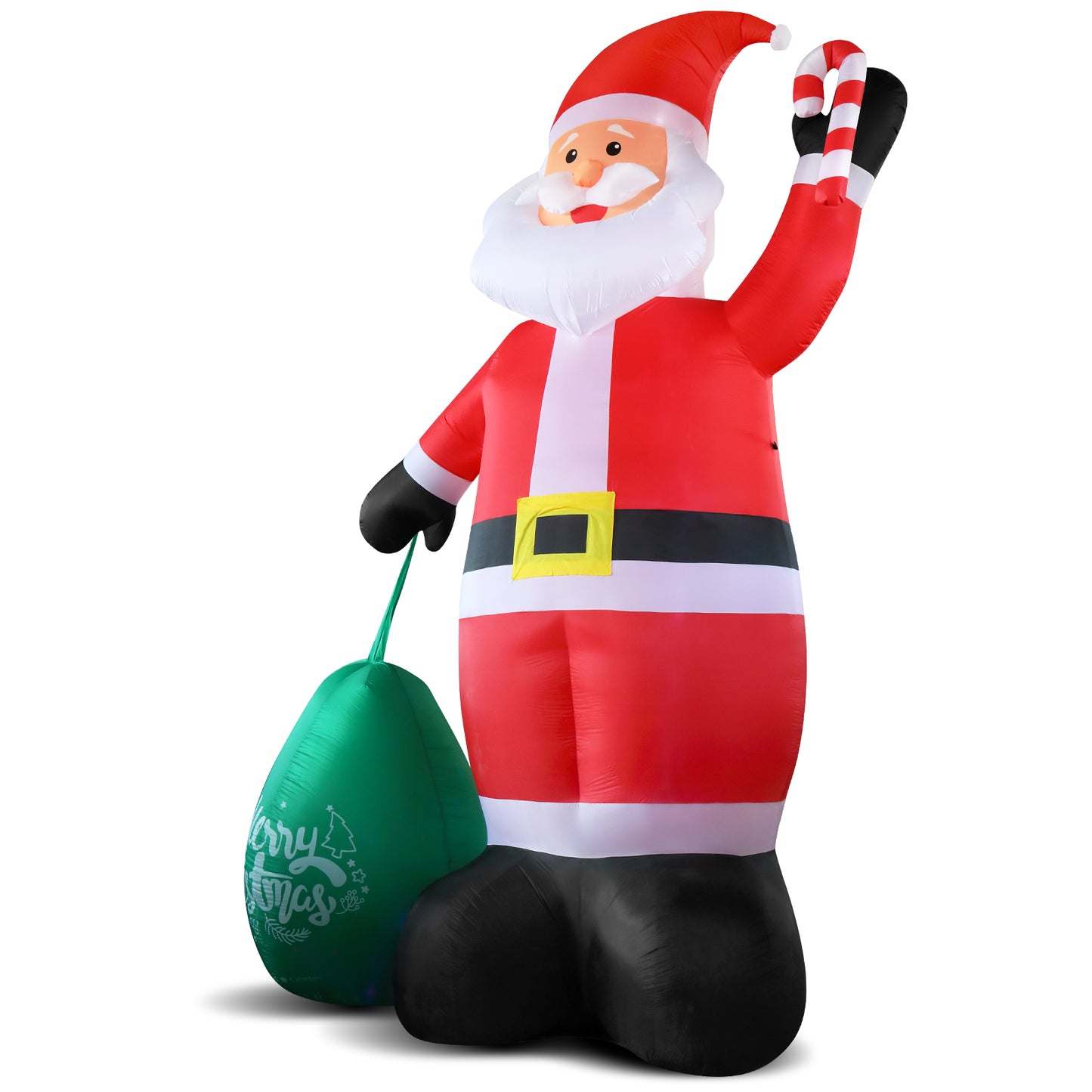 14 FT Lighted Christmas Inflatable Decoration, Giant Inflatable Santa Claus with Large Gift Bag, Blow Up Yard Decorations with Built-in LED Lights for Holiday Party Front Yard Lawn Garden Decor