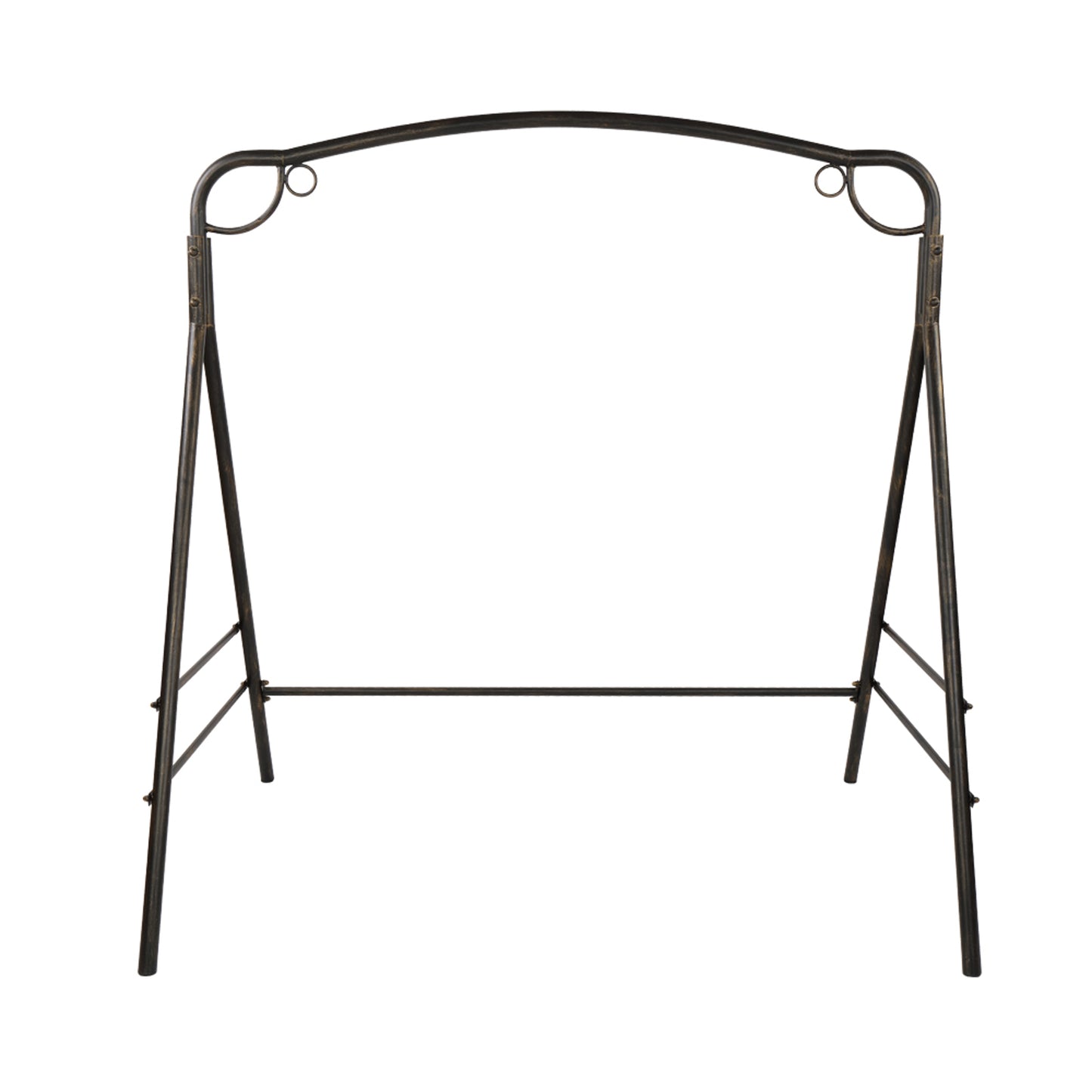 Outdoor Garden Iron Art Swing Frame Bronze